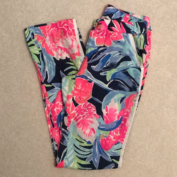 Lilly Pulitzer Madeira Pant High Tide Tropicolada - Picture 3 of 6